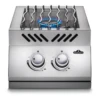 Napoleon Built-in 500 Series Inline Dual Range Top Burner With Stainless Steel Cover - BI12RT