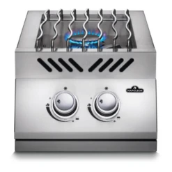 Napoleon Built-in 500 Series Inline Dual Range Top Burner With Stainless Steel Cover - BI12RT
