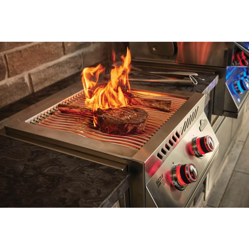 Napoleon 700 Series 18-Inch Built-In Dual Infrared Burner with Stainless Steel Cover - BIB18IR Napoleon 700 Series 18-Inch Built-In Dual Infrared Burner With Stainless Steel Cover - BIB18IR -Elite Patio Direct Shop NapoleonBUILT IN700SERIESDUALINFRAREDBURNER6