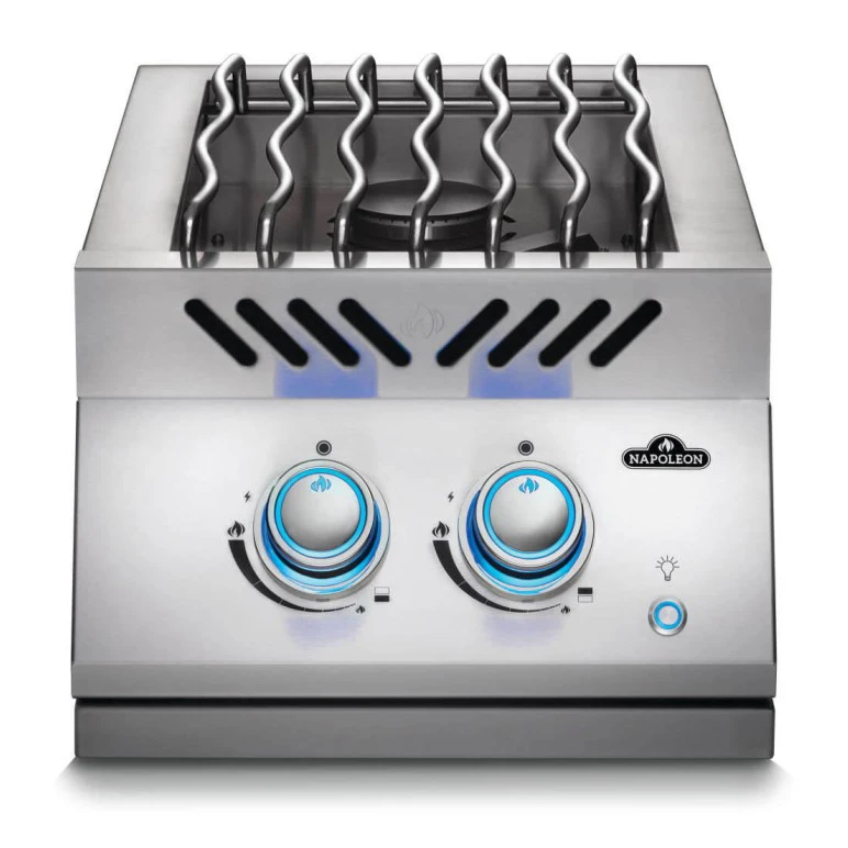 Napoleon 700 Series 12-Inch Inline Dual Range Side Burner with Stainless Steel Cover - BIB12RT Napoleon 700 Series 12-Inch Inline Dual Range Side Burner With Stainless Steel Cover - BIB12RT -Elite Patio Direct Shop NapoleonBUILT IN700SERIESINLINEDUALRANGETOPBURNER1