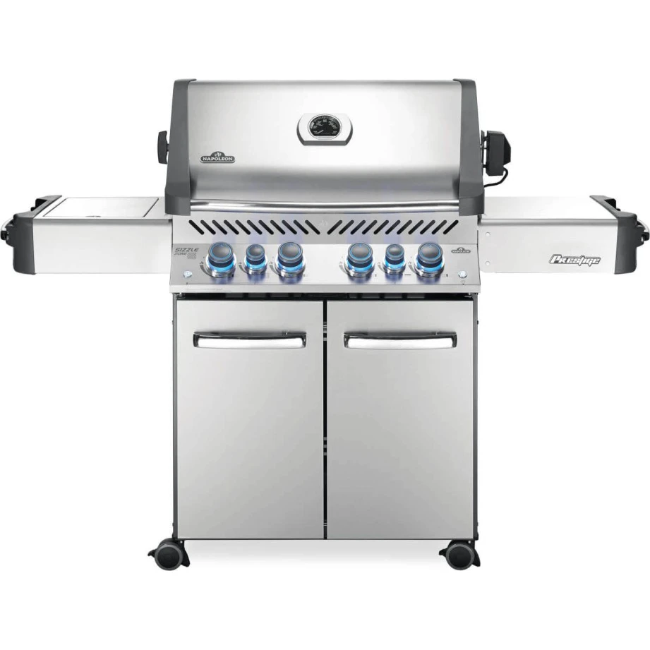 Napoleon Prestige 500 Gas Grill with Infrared Side & Rear Burners - P500RSIB Napoleon Prestige 500 Gas Grill With Infrared Side & Rear Burners - P500RSIB -Elite Patio Direct Shop NapoleonP500RSIBPSS 3front