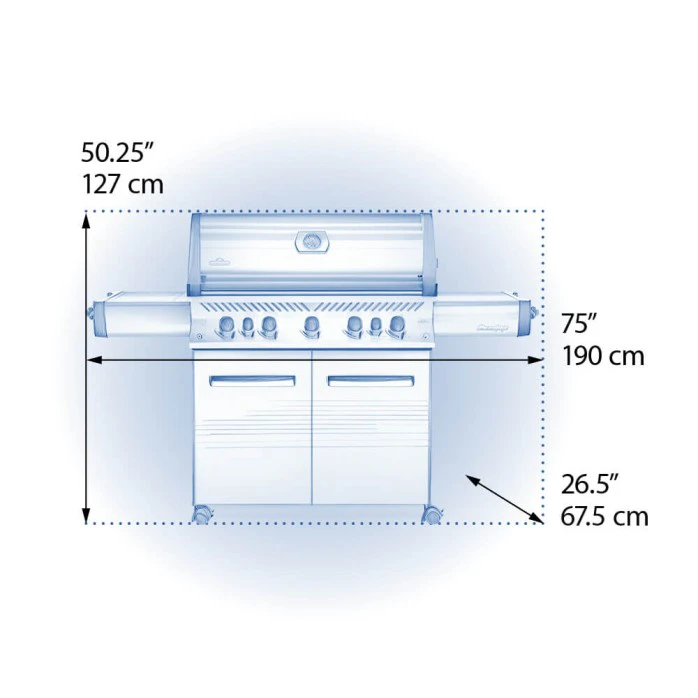 Napoleon Prestige 665 Gas Grill with Infrared Side & Rear Burners - P665RSIB Napoleon Prestige 665 Gas Grill With Infrared Side & Rear Burners - P665RSIB -Elite Patio Direct Shop NapoleonPRESTIGE665RSIB2