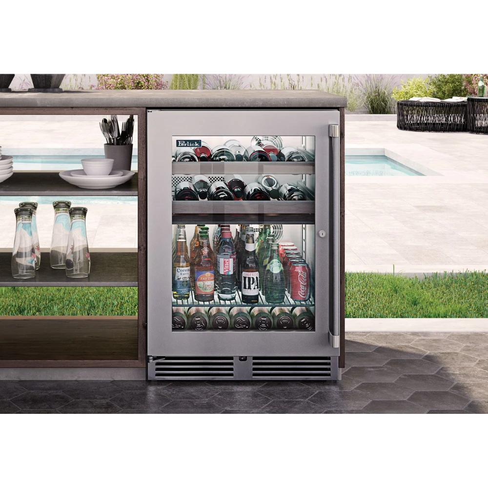 Perlick Signature 24-Inch Outdoor Undercounter Beverage Center (HP24BO-4) Perlick Signature 24-Inch Outdoor Undercounter Beverage Center (HP24BO-4) -Elite Patio Direct Shop PerlickSignature24 InchOutdoorUndercounterBeverageCenter HP24BO 4 2