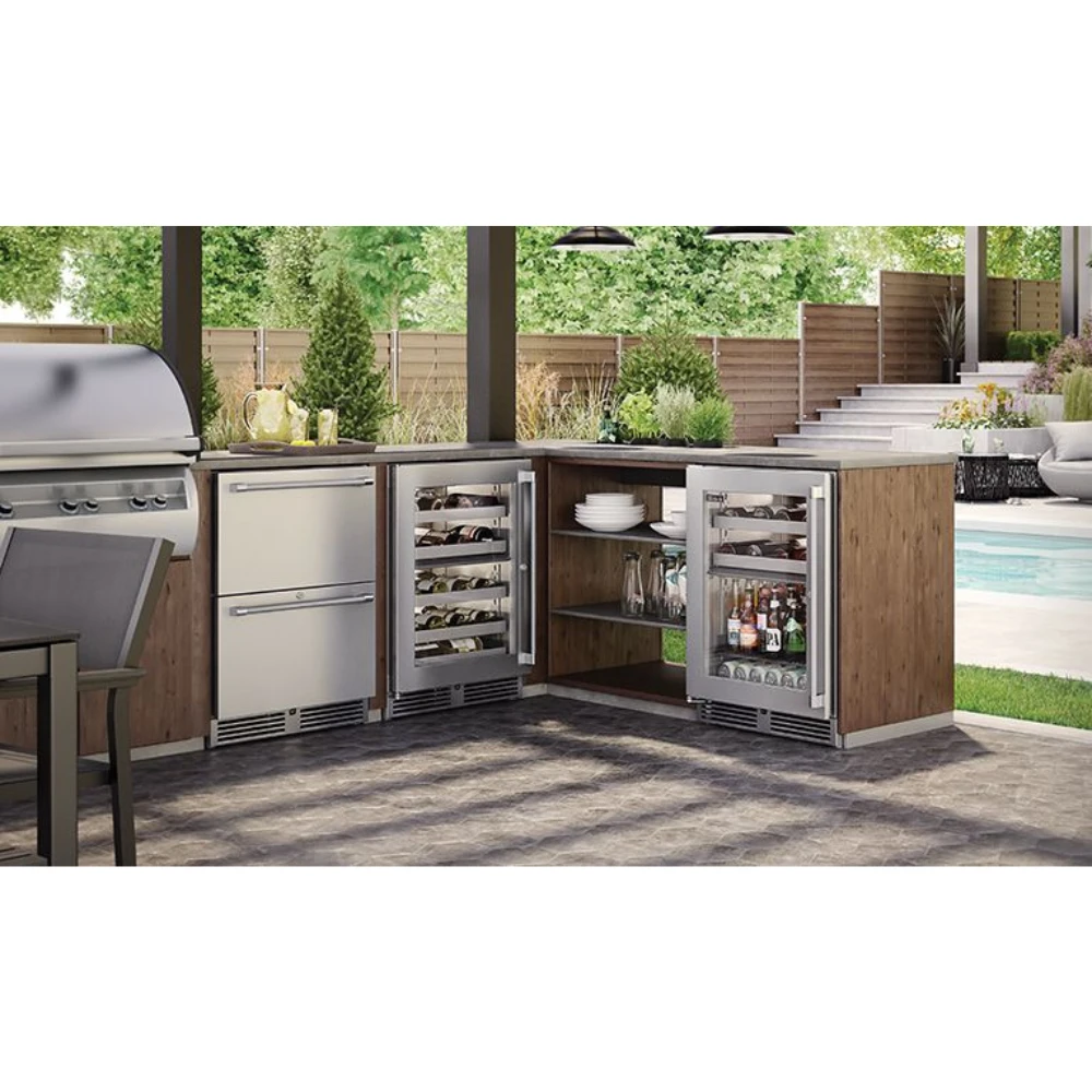 Perlick Signature 24-Inch Outdoor Undercounter Dual Zone Wine Reserve (HP24DO-4) Perlick Signature 24-Inch Outdoor Undercounter Dual Zone Wine Reserve (HP24DO-4) -Elite Patio Direct Shop PerlickSignature24 InchOutdoorUndercounterDualZoneWineReserve HP24DO 4 2