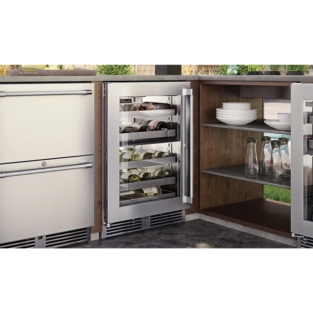 Perlick Signature 24-Inch Outdoor Undercounter Dual Zone Wine Reserve (HP24DO-4) Perlick Signature 24-Inch Outdoor Undercounter Dual Zone Wine Reserve (HP24DO-4) -Elite Patio Direct Shop PerlickSignature24 InchOutdoorUndercounterDualZoneWineReserve HP24DO 4 3