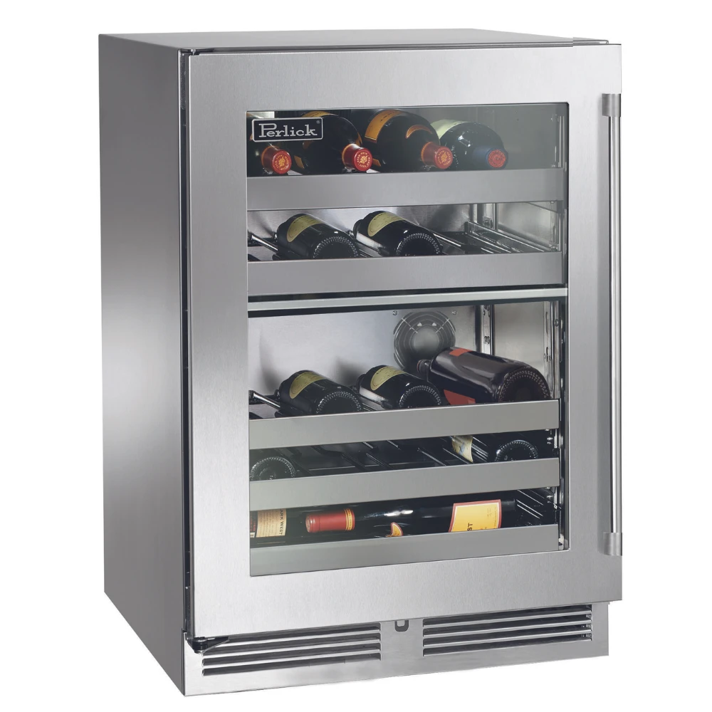 Perlick Signature 24-Inch Outdoor Undercounter Dual Zone Wine Reserve (HP24DO-4) Perlick Signature 24-Inch Outdoor Undercounter Dual Zone Wine Reserve (HP24DO-4) -Elite Patio Direct Shop PerlickSignature24 InchOutdoorUndercounterDualZoneWineReserve HP24DO 4 4