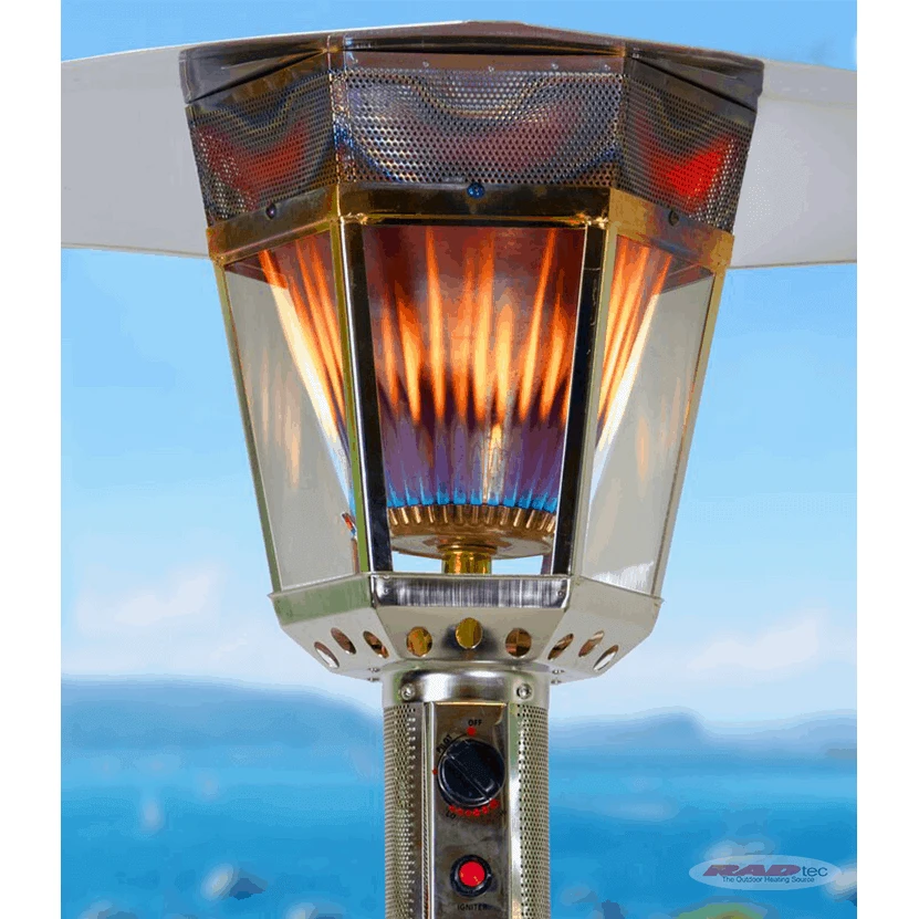RADtec Real Flame Patio Heater - Stainless Steel RADtec Real Flame Patio Heater - Stainless Steel -Elite Patio Direct Shop RADtecRealFlamePatioHeater5