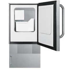 Summit Commercial 10 Lb. 15-Inch Outdoor/Indoor Clear Ice Maker -Elite Patio Direct Shop SummitCommercial10Lb.15 InchOutdoor IndoorClearIceMakercabinetopen