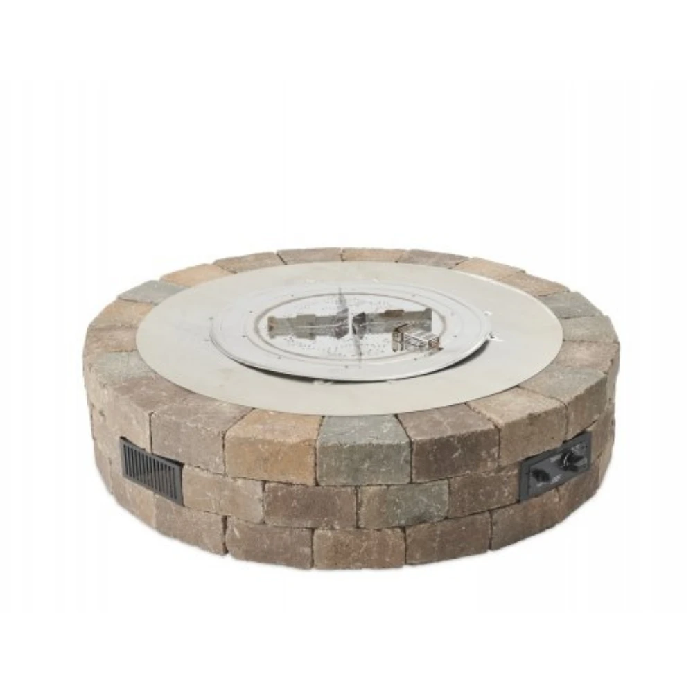 The Outdoor Greatroom Company Bronson Block Round Gas Fire Pit Kit (BRON52-K) The Outdoor Greatroom Company Bronson Block Round Gas Fire Pit Kit (BRON52-K) -Elite Patio Direct Shop TheOutdoorGreatroomCompanyBronsonBlockRoundGasFirePitKit BRON52 K 5