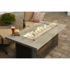The Outdoor Greatroom Company Brown Cedar Ridge Linear Gas Fire Pit Table (CR-1242-K) -Elite Patio Direct Shop TheOutdoorGreatroomCompanyBrownCedarRidgeLinearGasFirePitTable CR 1242 K 4