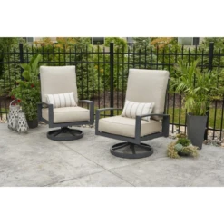 The Outdoor Greatroom Company Cast Ash Lyndale Highback Swivel Rocking Chairs (LSR-CA) 3 The Outdoor Greatroom Company Cast Ash Lyndale Highback Swivel Rocking Chairs (LSR-CA) -Elite Patio Direct Shop TheOutdoorGreatroomCompanyCastAshLyndaleHighbackSwivelRockingChairs LSR CA 4