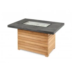 The Outdoor Greatroom Company Darien Rectangular Gas Fire Pit Table With Everblend Top (DAR-1224-EBG-K) -Elite Patio Direct Shop TheOutdoorGreatroomCompanyDarienRectangularGasFirePitTablewithEverblendTop DAR 1224 EBG K 3