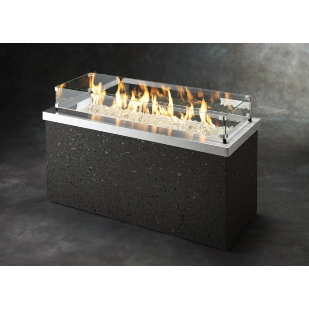 The Outdoor Greatroom Company Stainless Steel Key Largo Linear Gas Fire Pit Table (KL-1242-SS) The Outdoor Greatroom Company Stainless Steel Key Largo Linear Gas Fire Pit Table (KL-1242-SS) -Elite Patio Direct Shop TheOutdoorGreatroomCompanyStainlessSteelKeyLargoLinearGasFirePitTable KL 1242 SS 5