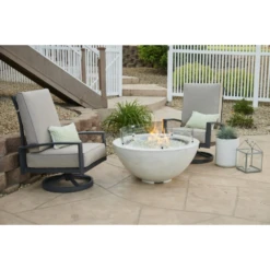 The Outdoor Greatroom Company White Cove 42-Inch Round Gas Fire Pit Bowl (CV-30WT) -Elite Patio Direct Shop TheOutdoorGreatroomCompanyWhiteCove42 InchRoundGasFirePitBowl CV 30WT 4