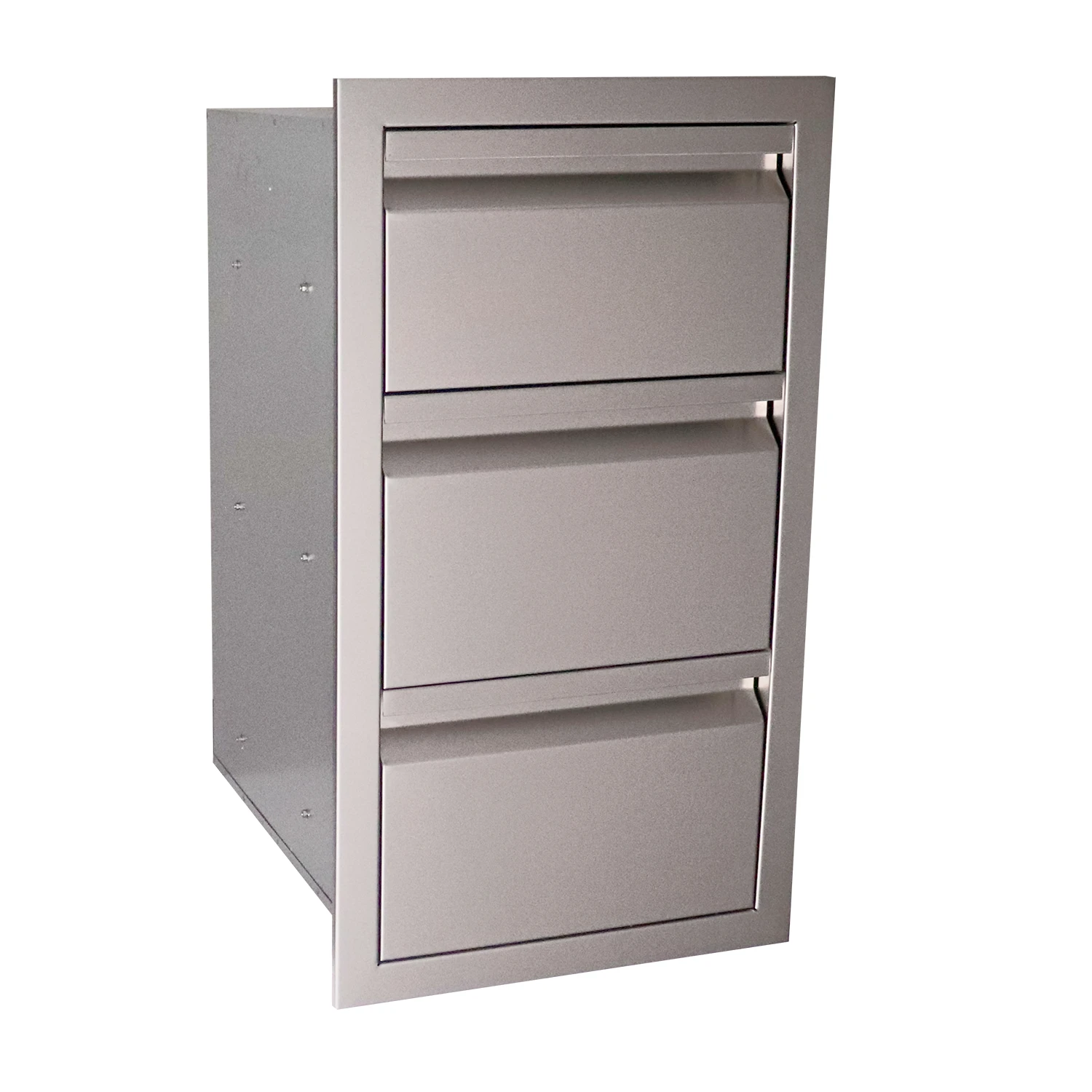 RCS Valiant Stainless Steel Fully Enclosed Triple Drawer RCS Valiant Stainless Steel Fully Enclosed Triple Drawer -Elite Patio Direct Shop VTD31