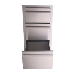 RCS Valiant Stainless Steel Fully Enclosed Triple Drawer 2 RCS Valiant Stainless Steel Fully Enclosed Triple Drawer -Elite Patio Direct Shop VTD33