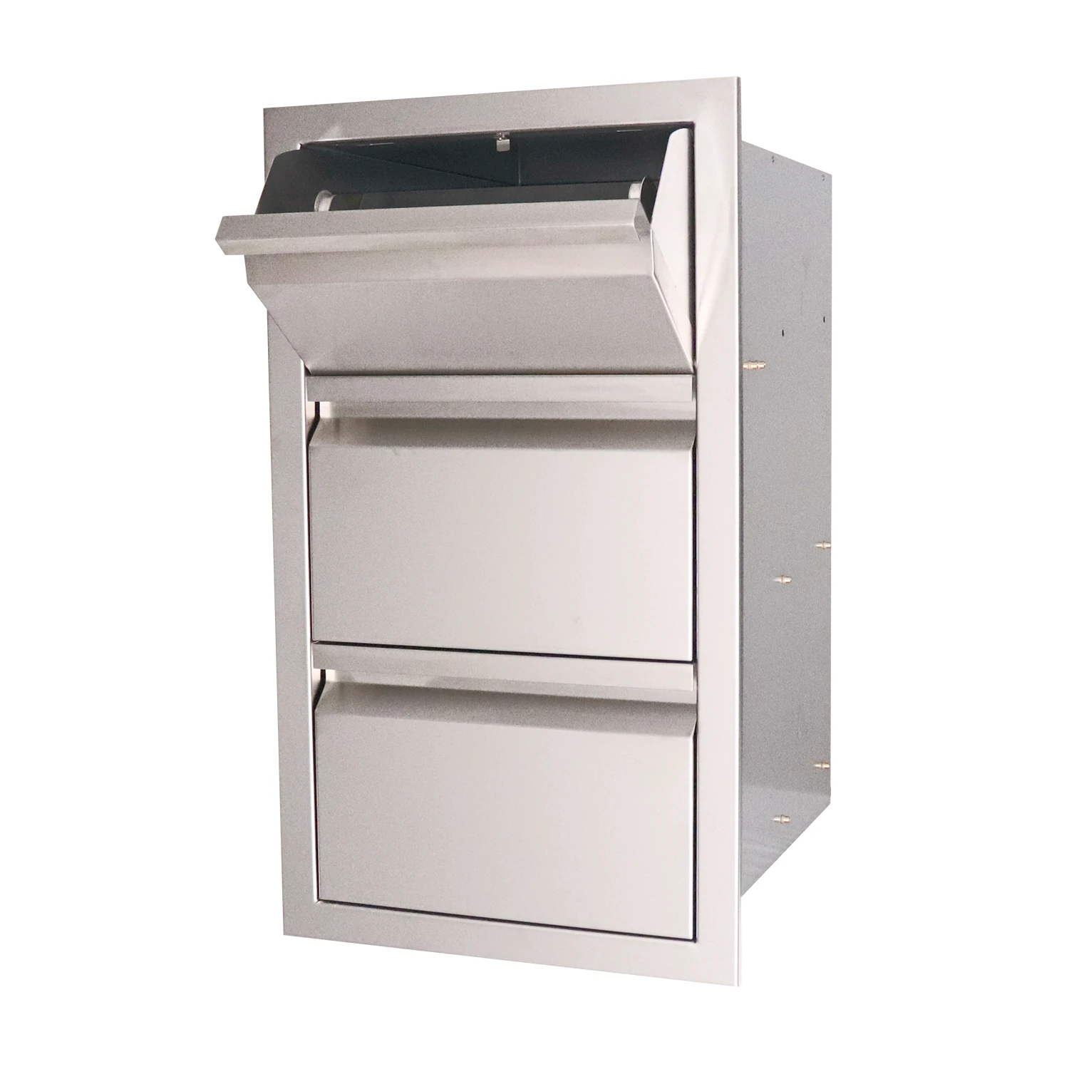 RCS Valiant Stainless Steel 2 Drawer/Paper Towel Holder Combo RCS Valiant Stainless Steel 2 Drawer/Paper Towel Holder Combo -Elite Patio Direct Shop VTHC14