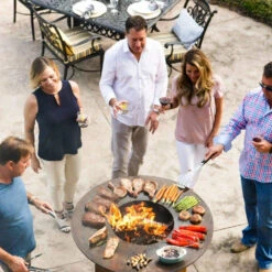 Arteflame Classic 40" Black Label - Tall Round Base -Elite Patio Direct Shop arteflame classic 40 grill tall base charcoal wood grill griddle combination 855226007087 arteflame afclhrbset 1278817861665 1024x1024 403a7db1 86ba 4610 8853 f1444b0fe218