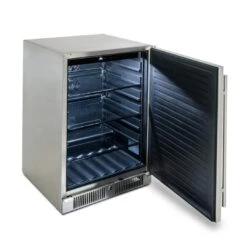 Blaze 24-Inch 5.5 Cu. Ft. Outdoor Rated Stainless Steel Refrigerator (BLZ-SSRF-5.5) 4 Blaze 24-Inch 5.5 Cu. Ft. Outdoor Rated Stainless Steel Refrigerator (BLZ-SSRF-5.5) -Elite Patio Direct Shop blaze5.5outdoorrefrigeratoropen