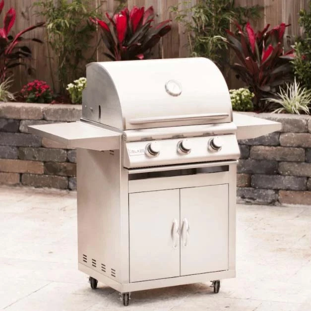 Blaze Prelude LBM 25-Inch 3-Burner Freestanding Gas Grill (BLZ-3LBM-LP/NG + CART) Blaze Prelude LBM 25-Inch 3-Burner Freestanding Gas Grill (BLZ-3LBM-LP/NG + CART) -Elite Patio Direct Shop blazeprelude25in3burnerfreestandingb