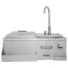 Blaze Beverage Center With Sink, Condiment Tray & Ice Bin Cooler (BLZ-30CKT-SNK)