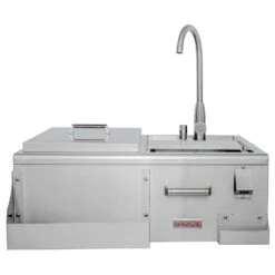 Blaze Beverage Center With Sink, Condiment Tray & Ice Bin Cooler (BLZ-30CKT-SNK)