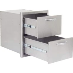 Blaze 16-Inch Stainless Steel Double Access Drawer (BLZ-DRW2-R) 2 Blaze 16-Inch Stainless Steel Double Access Drawer (BLZ-DRW2-R) -Elite Patio Direct Shop blz drw2 r c