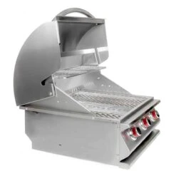 Cal Flame G Series 3-Burner Built-In Gas Grill, 24-Inch -Elite Patio Direct Shop calflamegseries24sideopen