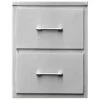 TEC 18-Inch Stainless Steel Double Access Drawers - DD18