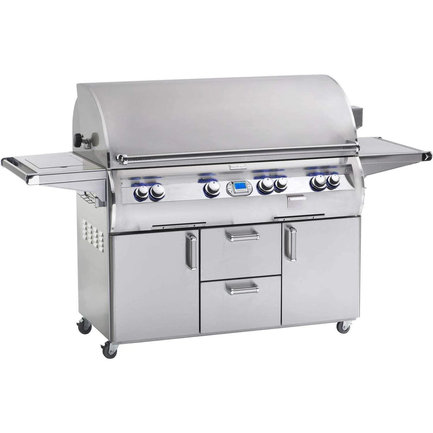 Fire Magic E1060s Echelon Diamond 48-Inch Gas Grill on Cart with Single Side Burner Fire Magic E1060s Echelon Diamond 48-Inch Gas Grill On Cart With Single Side Burner -Elite Patio Direct Shop fire magic e1060s digi analog