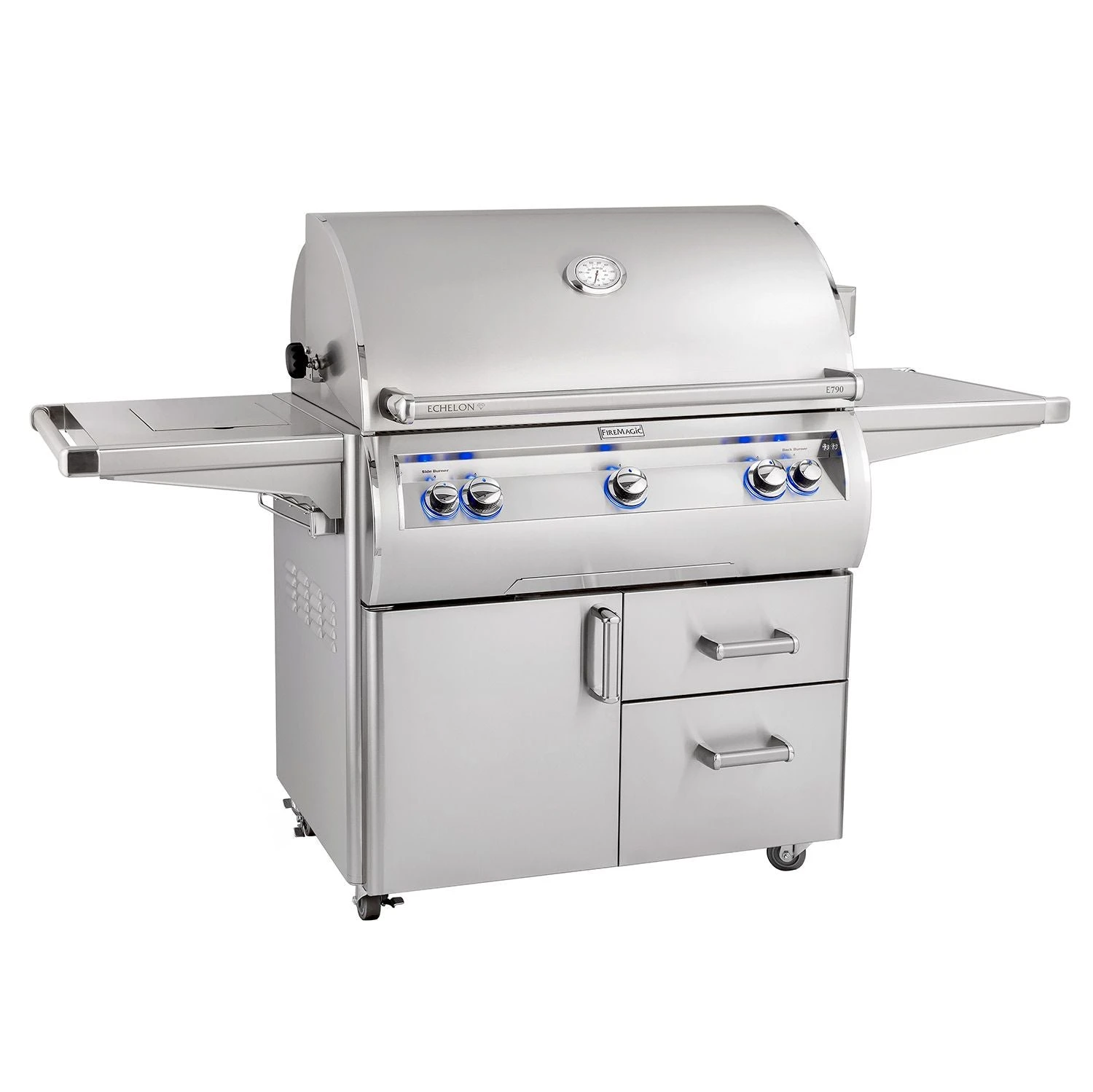 Fire Magic E790s Echelon Diamond 36-Inch Gas Grill on Cart with Double Side Burner Fire Magic E790s Echelon Diamond 36-Inch Gas Grill On Cart With Double Side Burner -Elite Patio Direct Shop fire magic e790s analog 48880944 780a 4084 989f af18c0d59fb4