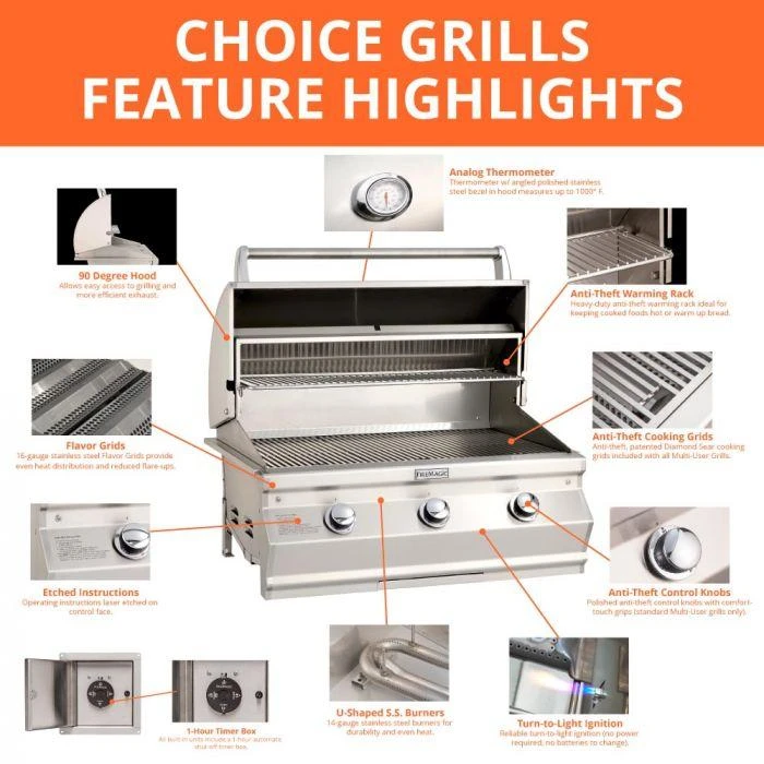 Fire Magic C650i Choice 36-Inch Built-In Gas Grill Fire Magic C650i Choice 36-Inch Built-In Gas Grill -Elite Patio Direct Shop fire magic highlights ef4966e8 e43c 437e b44a 453ae572103b