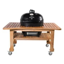 Primo Oval XL 400 Ceramic Kamado Grill On Table 11 Primo Oval XL 400 Ceramic Kamado Grill On Table -Elite Patio Direct Shop jd oval 400 curved table