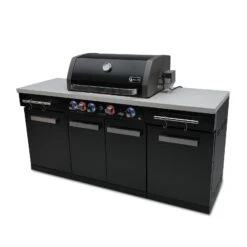 Mont Alpi 957 Black Stainless Steel BBQ Grill - MA-957 -Elite Patio Direct Shop ma957side2