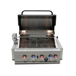 Mont Alpi 400 Built-In Gas Grill - MABI400 2 Mont Alpi 400 Built-In Gas Grill - MABI400 -Elite Patio Direct Shop mabi400frontopen