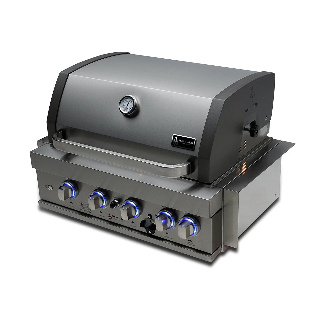 Mont Alpi 400 Built-In Gas Grill - MABI400 Mont Alpi 400 Built-In Gas Grill - MABI400 -Elite Patio Direct Shop mabi400side2