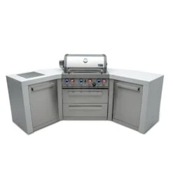 Mont Alpi 400 Deluxe BBQ Grill Island With 45 Degree Corners - MAi400-D45 -Elite Patio Direct Shop mai400 d45hero2