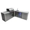 Mont Alpi 400 Deluxe BBQ Grill Island With 90 Degree Corner & Beverage Center - MAi400-D90BEV