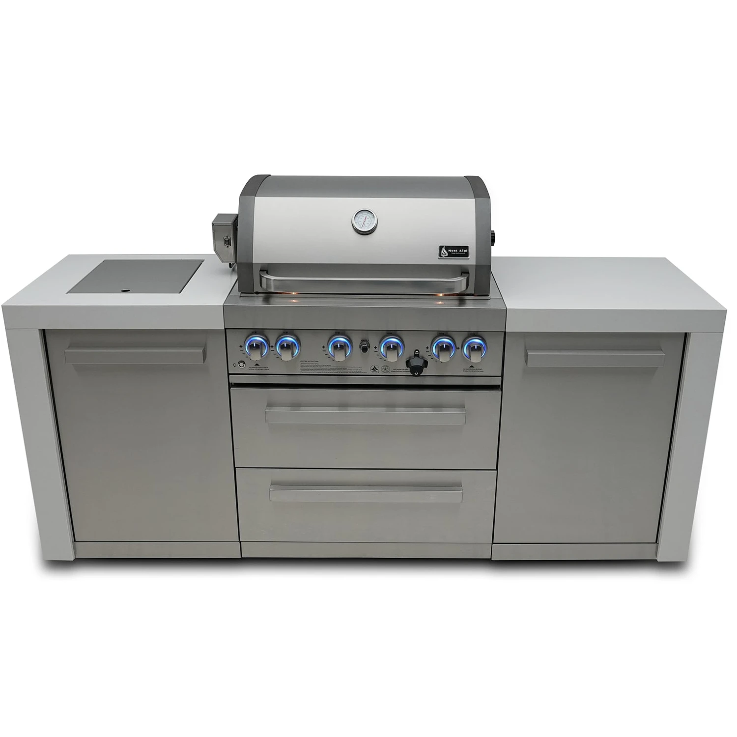 Mont Alpi 400 Deluxe BBQ Grill Island - MAi400-D Mont Alpi 400 Deluxe BBQ Grill Island - MAi400-D -Elite Patio Direct Shop mai400 dhero