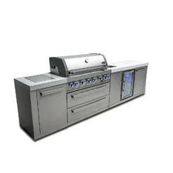 Mont Alpi 805 BBQ Grill Island With Beverage Center - MAi805-BEV 2 Mont Alpi 805 BBQ Grill Island With Beverage Center - MAi805-BEV -Elite Patio Direct Shop mai805 bevside2
