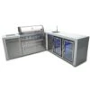 Mont Alpi 805 Deluxe BBQ Grill Island With 90 Degree Corner Beverage Center & Fridge - MAi805-D90BEVFC