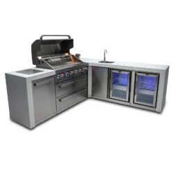 Mont Alpi 805 Deluxe BBQ Grill Island With 90 Degree Corner Beverage Center & Fridge - MAi805-D90BEVFC 3 Mont Alpi 805 Deluxe BBQ Grill Island With 90 Degree Corner Beverage Center & Fridge - MAi805-D90BEVFC -Elite Patio Direct Shop mai805 d90bevfcheroopen