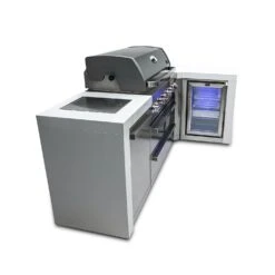 Mont Alpi 805 Deluxe BBQ Grill Island With 90 Degree Corner & Fridge Cabinet - MAi805-D90FC -Elite Patio Direct Shop mai805 d90fc