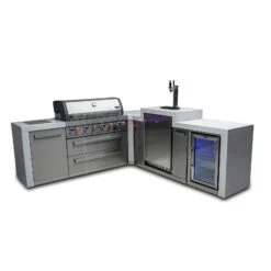 Mont Alpi 805 Deluxe BBQ Grill Island With 90 Degree Corner, Kegerator & Fridge Cabinet - MAi805-D90KEGFC 3 Mont Alpi 805 Deluxe BBQ Grill Island With 90 Degree Corner, Kegerator & Fridge Cabinet - MAi805-D90KEGFC -Elite Patio Direct Shop mai805 d90kegfchero2