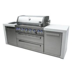 Mont Alpi 805 Deluxe BBQ Grill Island - MAi805-D -Elite Patio Direct Shop mai805 dside2