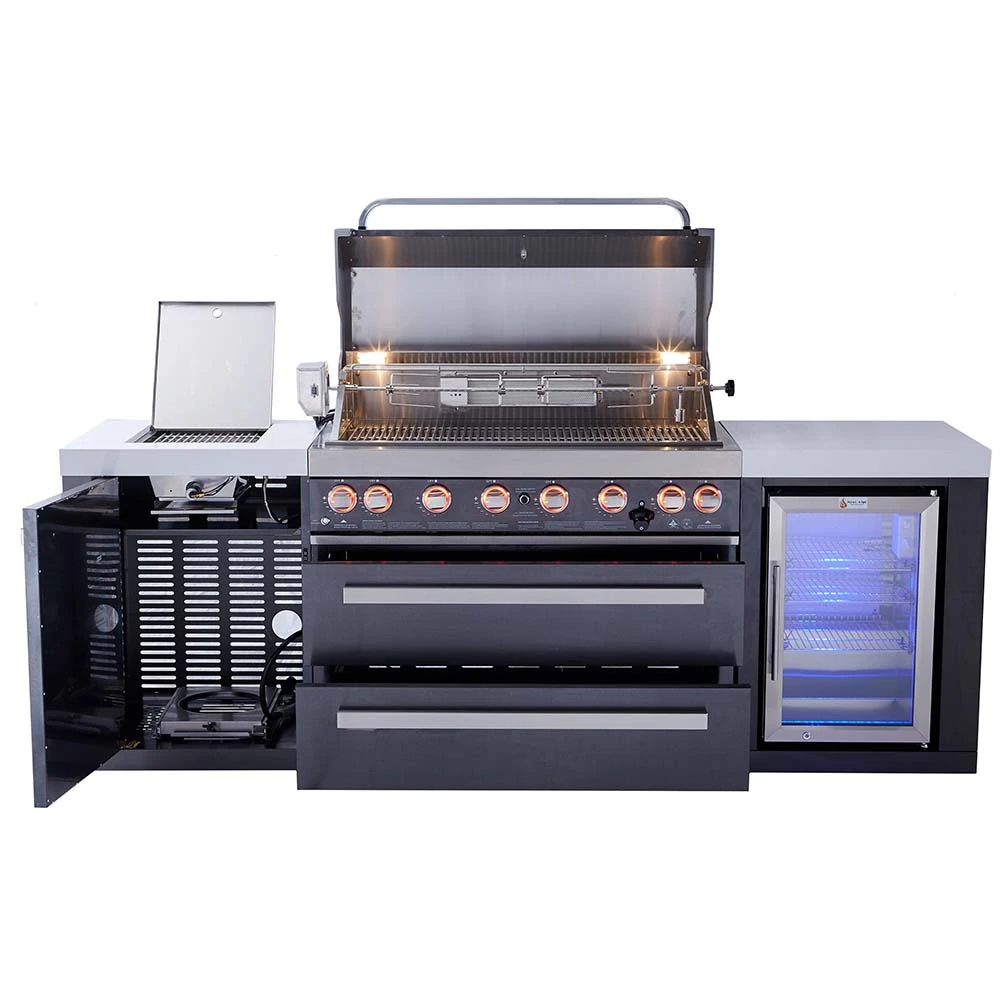 Mont Alpi 805 Black Stainless Steel BBQ Grill Island with Fridge Cabinet - MAi805-BSSFC Mont Alpi 805 Black Stainless Steel BBQ Grill Island With Fridge Cabinet - MAi805-BSSFC -Elite Patio Direct Shop montalpi805blackstainlesssteelbbqislandfridgeb 52e801ad fa83 4cb6 8251 abda6d4a8a49