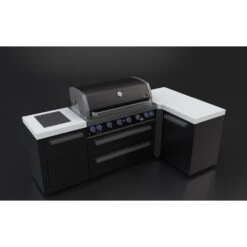 Mont Alpi 805 Black Stainless Steel BBQ Grill Island With 90 Degree Corner - MAi805-BSS90C 4 Mont Alpi 805 Black Stainless Steel BBQ Grill Island With 90 Degree Corner - MAi805-BSS90C -Elite Patio Direct Shop montalpi805deluxeisland90degree2