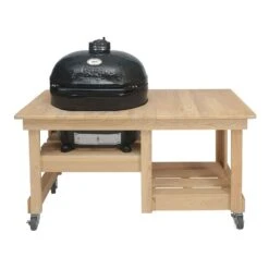 Primo Oval XL 400 Ceramic Kamado Grill On Table 2 Primo Oval XL 400 Ceramic Kamado Grill On Table -Elite Patio Direct Shop oval xl 400 778 countertop table
