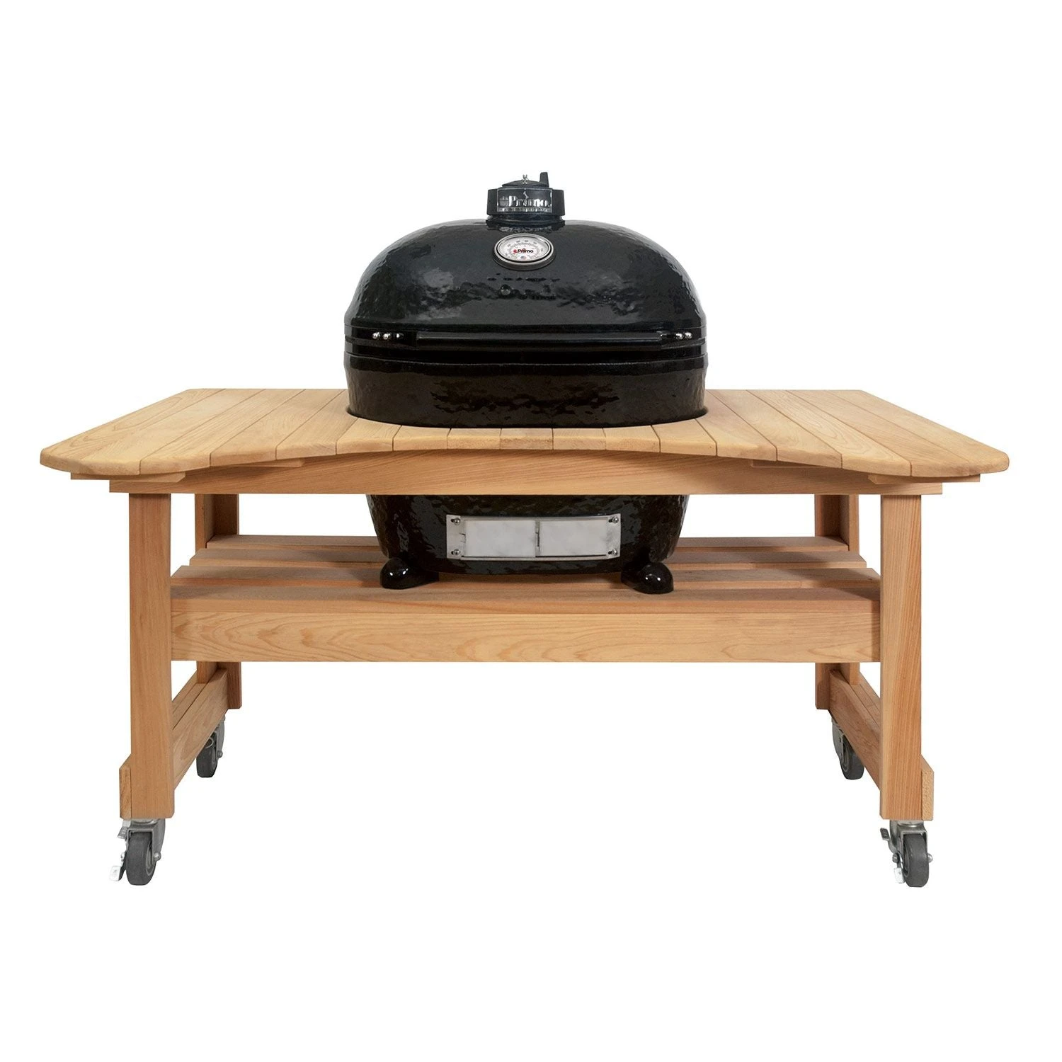 Primo Oval XL 400 Ceramic Kamado Grill on Table Primo Oval XL 400 Ceramic Kamado Grill On Table -Elite Patio Direct Shop oval xl 400 table