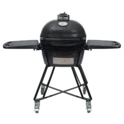 Primo Oval Junior 200 Ceramic Kamado Grill With Cradle & Side Shelves